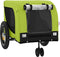vidaXL - Hondenfietstrailer - oxford - stof - en - ijzer - groen - en - zwart