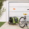 vidaXL - Hondenfietstrailer - oxford - stof - en - ijzer - groen - en - grijs