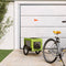 vidaXL - Hondenfietstrailer - oxford - stof - en - ijzer - groen - en - zwart
