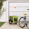 vidaXL - Hondenfietstrailer - oxford - stof - en - ijzer - groen - en - zwart