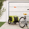 vidaXL - Hondenfietstrailer - oxford - stof - en - ijzer - groen - en - zwart