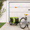 vidaXL - Hondenfietstrailer - oxford - stof - en - ijzer - groen - en - zwart