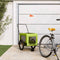 vidaXL - Hondenfietstrailer - oxford - stof - en - ijzer - groen - en - zwart