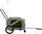 vidaXL - Hondenfietstrailer - oxford - stof - en - ijzer - groen - en - grijs