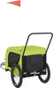 vidaXL - Hondenfietstrailer - oxford - stof - en - ijzer - groen - en - zwart