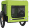 vidaXL - Hondenfietstrailer - oxford - stof - en - ijzer - groen - en - zwart