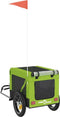 vidaXL - Hondenfietstrailer - oxford - stof - en - ijzer - groen - en - zwart