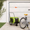 vidaXL - Hondenfietstrailer - oxford - stof - en - ijzer - groen - en - zwart
