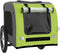vidaXL - Hondenfietstrailer - oxford - stof - en - ijzer - groen - en - grijs