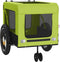 vidaXL - Hondenfietstrailer - oxford - stof - en - ijzer - groen - en - zwart