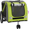 vidaXL - Hondenfietstrailer - oxford - stof - en - ijzer - groen - en - grijs