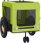 vidaXL - Hondenfietstrailer - oxford - stof - en - ijzer - groen - en - zwart