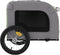 vidaXL - Hondenfietstrailer - oxford - stof - en - ijzer - groen - en - grijs