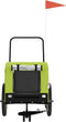 vidaXL - Hondenfietstrailer - oxford - stof - en - ijzer - groen - en - zwart