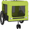 vidaXL - Hondenfietstrailer - oxford - stof - en - ijzer - groen - en - zwart