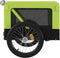 vidaXL - Hondenfietstrailer - oxford - stof - en - ijzer - groen - en - zwart