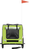 vidaXL - Hondenfietstrailer - oxford - stof - en - ijzer - groen - en - grijs