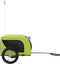 vidaXL - Hondenfietstrailer - oxford - stof - en - ijzer - groen - en - zwart