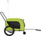 vidaXL - Hondenfietstrailer - oxford - stof - en - ijzer - groen - en - zwart