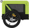 vidaXL - Hondenfietstrailer - oxford - stof - en - ijzer - groen - en - zwart