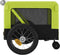 vidaXL - Hondenfietstrailer - oxford - stof - en - ijzer - groen - en - zwart