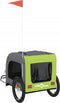 vidaXL - Hondenfietstrailer - oxford - stof - en - ijzer - groen - en - grijs