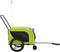 vidaXL - Hondenfietstrailer - oxford - stof - en - ijzer - groen - en - zwart