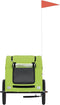 vidaXL - Hondenfietstrailer - oxford - stof - en - ijzer - groen