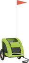 vidaXL - Hondenfietstrailer - oxford - stof - en - ijzer - groen