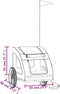 vidaXL - Hondenfietstrailer - oxford - stof - en - ijzer - groen