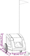 vidaXL - Hondenfietstrailer - oxford - stof - en - ijzer - groen