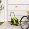 vidaXL - Hondenfietstrailer - oxford - stof - en - ijzer - groen