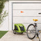 vidaXL - Hondenfietstrailer - oxford - stof - en - ijzer - groen