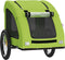 vidaXL - Hondenfietstrailer - oxford - stof - en - ijzer - groen