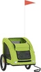 vidaXL - Hondenfietstrailer - oxford - stof - en - ijzer - groen