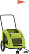 vidaXL - Hondenfietstrailer - oxford - stof - en - ijzer - groen