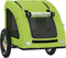 vidaXL - Hondenfietstrailer - oxford - stof - en - ijzer - groen