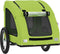 vidaXL - Hondenfietstrailer - oxford - stof - en - ijzer - groen