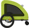 vidaXL - Hondenfietstrailer - oxford - stof - en - ijzer - groen