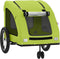 vidaXL - Hondenfietstrailer - oxford - stof - en - ijzer - groen