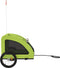 vidaXL - Hondenfietstrailer - oxford - stof - en - ijzer - groen
