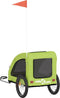 vidaXL - Hondenfietstrailer - oxford - stof - en - ijzer - groen
