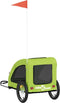 vidaXL - Hondenfietstrailer - oxford - stof - en - ijzer - groen