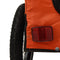 vidaXL - Hondenfietstrailer - oxford - stof - en - ijzer - oranje - en - zwart