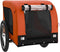 vidaXL - Hondenfietstrailer - oxford - stof - en - ijzer - oranje - en - zwart