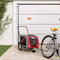 vidaXL - Hondenfietstrailer - oxford - stof - en - ijzer - oranje - en - grijs