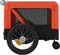 vidaXL - Hondenfietstrailer - oxford - stof - en - ijzer - oranje - en - zwart