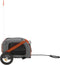 vidaXL - Hondenfietstrailer - oxford - stof - en - ijzer - oranje - en - grijs