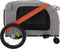 vidaXL - Hondenfietstrailer - oxford - stof - en - ijzer - oranje - en - grijs