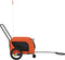 vidaXL - Hondenfietstrailer - oxford - stof - en - ijzer - oranje - en - zwart
